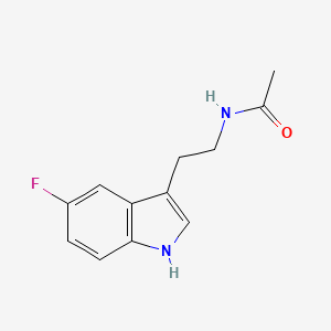 molecular formula C12H13FN2O B3381879 N-[2-(5-fluoro-1H-indol-3-yl)ethyl]acetamide CAS No. 2806-01-1