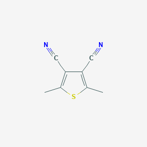 molecular formula C8H6N2S B3381915 Dimethylthiophene-3,4-dicarbonitrile CAS No. 287096-97-3