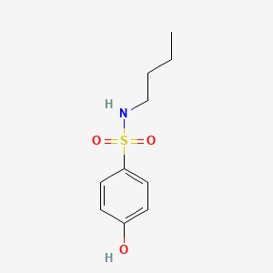 molecular formula C10H15NO3S B3382119 N-butyl-4-hydroxybenzene-1-sulfonamide CAS No. 3077-63-2