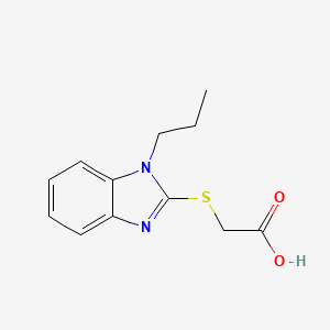 2-[(1-propyl-1H-1,3-benzodiazol-2-yl)sulfanyl]acetic acid