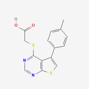 2-{[5-(4-Methylphenyl)thieno[2,3-d]pyrimidin-4-yl]sulfanyl}acetic acid