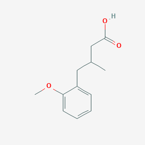 molecular formula C12H16O3 B3382468 4-(2-Methoxyphenyl)-3-methylbutanoic acid CAS No. 331236-47-6