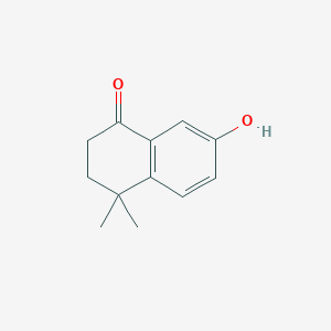 molecular formula C12H14O2 B3382481 4,4-Dimethyl-7-hydroxy-1-tetralone CAS No. 33209-72-2