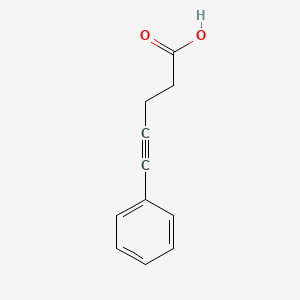 molecular formula C11H10O2 B3382499 5-phenylpent-4-ynoic Acid CAS No. 3350-92-3