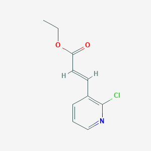 molecular formula C10H10ClNO2 B033825 3-(2-Chloro-pyridin-3-yl)-acrylic acid ethyl ester CAS No. 104830-08-2