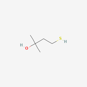 molecular formula C5H12OS B3382570 2-methyl-4-sulfanylbutan-2-ol CAS No. 33959-26-1
