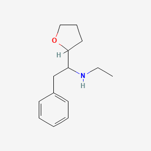 molecular formula C14H21NO B3382592 Ethyl[1-(oxolan-2-yl)-2-phenylethyl]amine CAS No. 3413-34-1