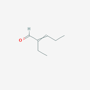 molecular formula C7H12O B3382660 2-Ethyl-2-pentenal CAS No. 3491-57-4