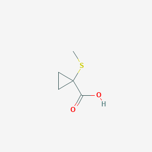 molecular formula C5H8O2S B3382684 1-(Methylsulfanyl)cyclopropane-1-carboxylic acid CAS No. 35120-12-8