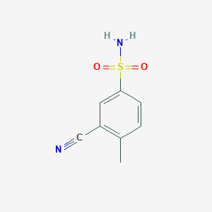 molecular formula C8H8N2O2S B3382709 3-Cyano-4-methylbenzenesulfonamide CAS No. 353468-48-1