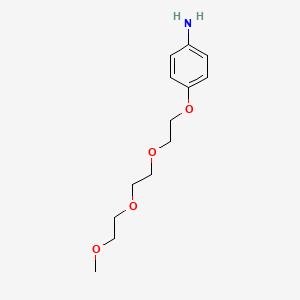 molecular formula C13H21NO4 B3382722 4-(2-(2-(2-Methoxyethoxy)ethoxy)ethoxy)aniline CAS No. 355116-94-8