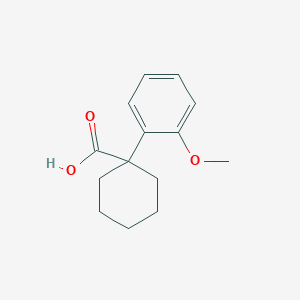 molecular formula C14H18O3 B3382776 1-(2-Methoxyphenyl)cyclohexane-1-carboxylic acid CAS No. 36263-56-6