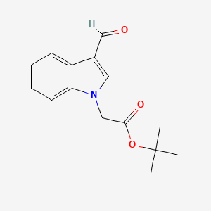molecular formula C15H17NO3 B3382789 tert-butyl 2-(3-formyl-1H-indol-1-yl)acetate CAS No. 363590-49-2