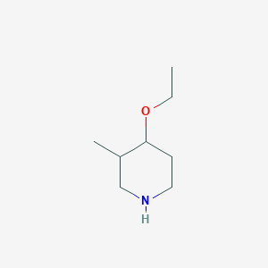 molecular formula C8H17NO B3382842 4-Ethoxy-3-methylpiperidine CAS No. 373604-49-0