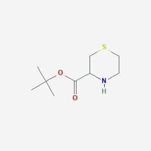 molecular formula C9H17NO2S B3382851 Tert-butyl thiomorpholine-3-carboxylate CAS No. 37469-71-9
