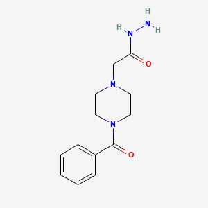 molecular formula C13H18N4O2 B3382981 2-(4-Benzoylpiperazin-1-yl)acetohydrazide CAS No. 380339-39-9