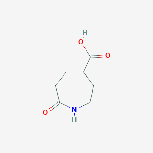 molecular formula C7H11NO3 B3383065 7-Oxoazepane-4-carboxylic acid CAS No. 38461-79-9