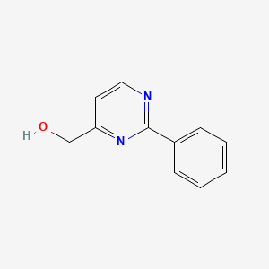 molecular formula C11H10N2O B3383093 (2-Phenylpyrimidin-4-yl)methanol CAS No. 38705-90-7