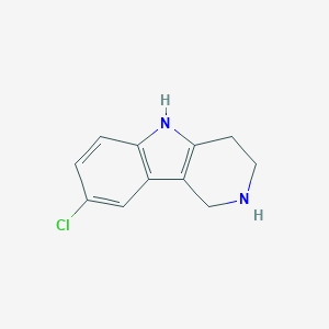 molecular formula C11H11ClN2 B033831 8-Chloro-2,3,4,5-tetrahydro-1H-pyrido[4,3-b]indole CAS No. 19685-84-8
