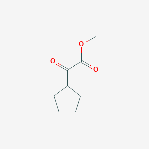 molecular formula C8H12O3 B3383123 Methyl 2-cyclopentyl-2-oxoacetate CAS No. 39163-44-5