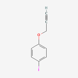molecular formula C9H7IO B3383189 1-Iodo-4-(prop-2-ynyloxy)benzene CAS No. 39735-76-7