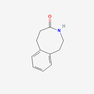 molecular formula C11H13NO B3383196 1,2,3,4,5,6-Hexahydro-3-benzazocin-4-one CAS No. 39788-41-5