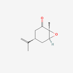 molecular formula C10H14O2 B3383204 Carvone-5,6-oxide, trans-(-)- CAS No. 39903-97-4