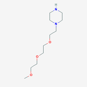 molecular formula C11H24N2O3 B3383221 1-(2-(2-(2-Methoxyethoxy)ethoxy)ethyl)piperazine CAS No. 400836-58-0