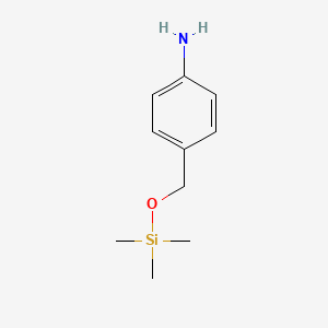 molecular formula C10H17NOSi B3383260 4-{[(trimethylsilyl)oxy]methyl}aniline CAS No. 403613-26-3