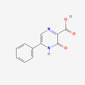molecular formula C11H8N2O3 B3383366 3-Hydroxy-5-phenylpyrazine-2-carboxylic acid CAS No. 41270-60-4