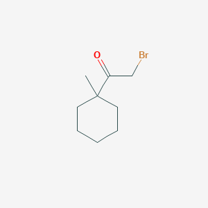 molecular formula C9H15BrO B3383439 2-Bromo-1-(1-methylcyclohexyl)ethanone CAS No. 42253-14-5