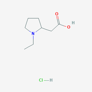 2-(1-Ethylpyrrolidin-2-yl)acetic acid hydrochloride