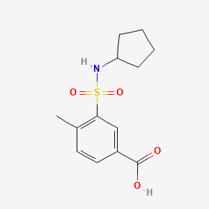 3-(Cyclopentylsulfamoyl)-4-methylbenzoic acid