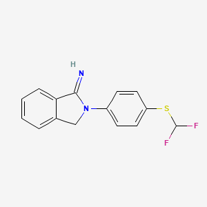 2-[4-(difluoromethylsulfanyl)phenyl]-3H-isoindol-1-imine
