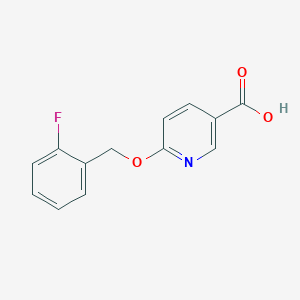 6-[(2-Fluorophenyl)methoxy]pyridine-3-carboxylic acid