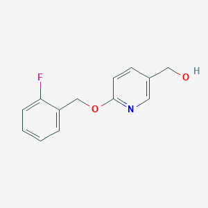 molecular formula C13H12FNO2 B3383576 {6-[(2-Fluorophenyl)methoxy]pyridin-3-yl}methanol CAS No. 438049-64-0
