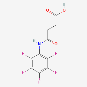 3-[(Pentafluorophenyl)carbamoyl]propanoic acid