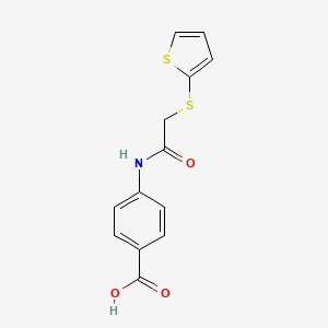 4-[2-(Thiophen-2-ylsulfanyl)acetamido]benzoic acid