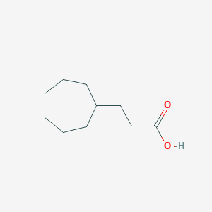 molecular formula C10H18O2 B3383620 3-Cycloheptylpropanoic acid CAS No. 4448-78-6