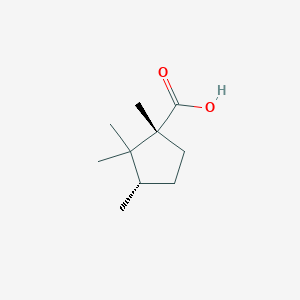 molecular formula C10H18O2 B3383638 (1R,3S)-1,2,2,3-tetramethylcyclopentane-1-carboxylic acid CAS No. 448188-10-1