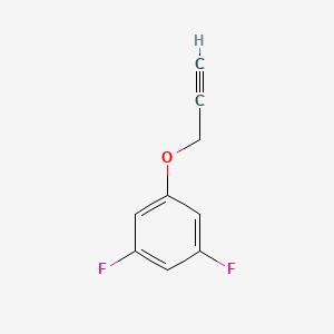 molecular formula C9H6F2O B3383665 1,3-Difluoro-5-(prop-2-yn-1-yloxy)benzene CAS No. 457628-50-1