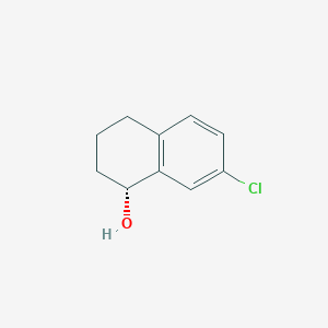 molecular formula C10H11ClO B3383673 (1R)-7-chloro-1,2,3,4-tetrahydronaphthalen-1-ol CAS No. 466635-90-5