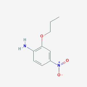 molecular formula C9H12N2O3 B033837 4-Nitro-2-propoxyaniline CAS No. 105168-92-1