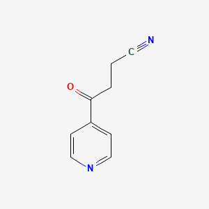 molecular formula C9H8N2O B3383820 4-Oxo-4-pyridin-4-ylbutanenitrile CAS No. 49835-53-2