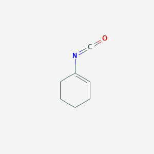 molecular formula C7H9NO B3383865 Cyclohexene, 1-isocyanato- CAS No. 5041-27-0