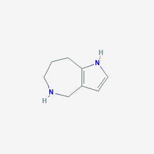 molecular formula C8H12N2 B3383891 1H,4H,5H,6H,7H,8H-pyrrolo[3,2-c]azepine CAS No. 50615-14-0