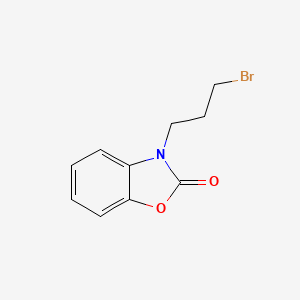molecular formula C10H10BrNO2 B3383909 3-(3-BROMOPROPYL)-2,3-DIHYDRO-1,3-BENZOXAZOL-2-ONE CAS No. 509148-27-0