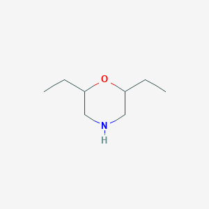 molecular formula C8H17NO B3384109 2,6-Diethylmorpholine CAS No. 52382-34-0