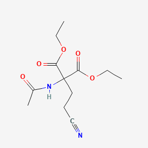 molecular formula C12H18N2O5 B3384353 Diethyl (acetylamino)(2-cyanoethyl)malonate CAS No. 5440-42-6