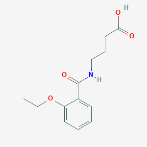 molecular formula C13H17NO4 B3384356 4-[(2-Ethoxybenzoyl)amino]butanoic acid CAS No. 54464-18-5